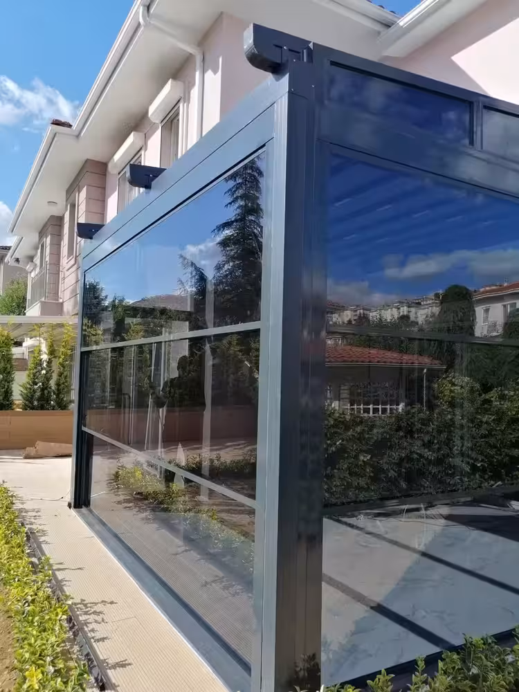 Giyotinli cam balkon Ankara Yağız Cam Balkon ve Duşakabin Sistemleri Motorlu cam balkon sistemleri Temperli cam balkon Ankara
